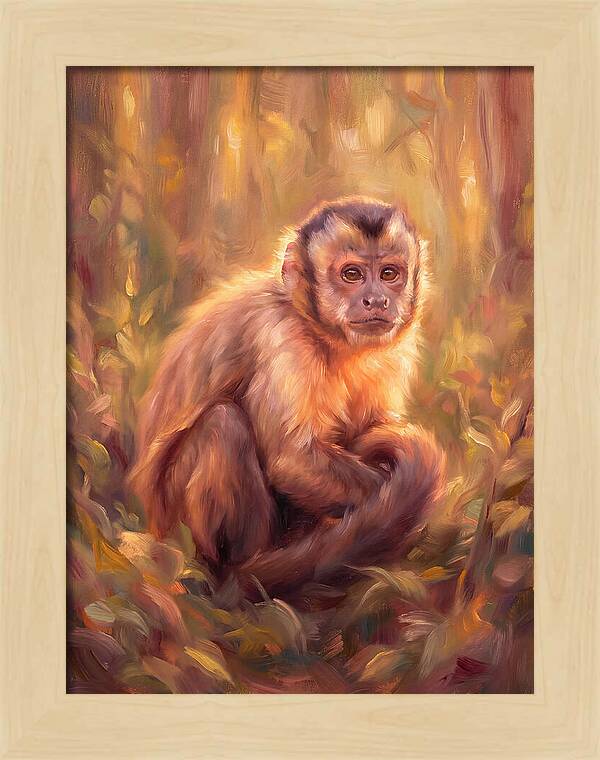 Capuchin Monkey In Forest