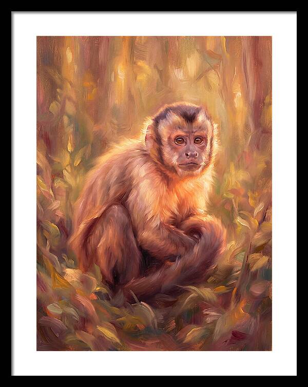 Capuchin Monkey In Forest