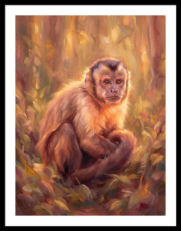 Capuchin Monkey In Forest