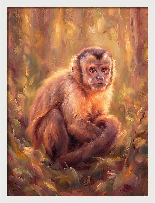 Capuchin Monkey In Forest