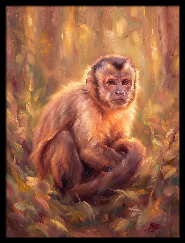 Capuchin Monkey In Forest