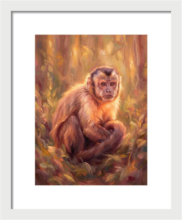 Capuchin Monkey In Forest