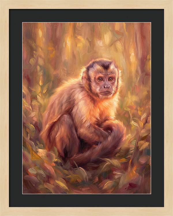 Capuchin Monkey In Forest