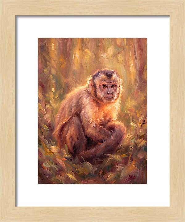 Capuchin Monkey In Forest