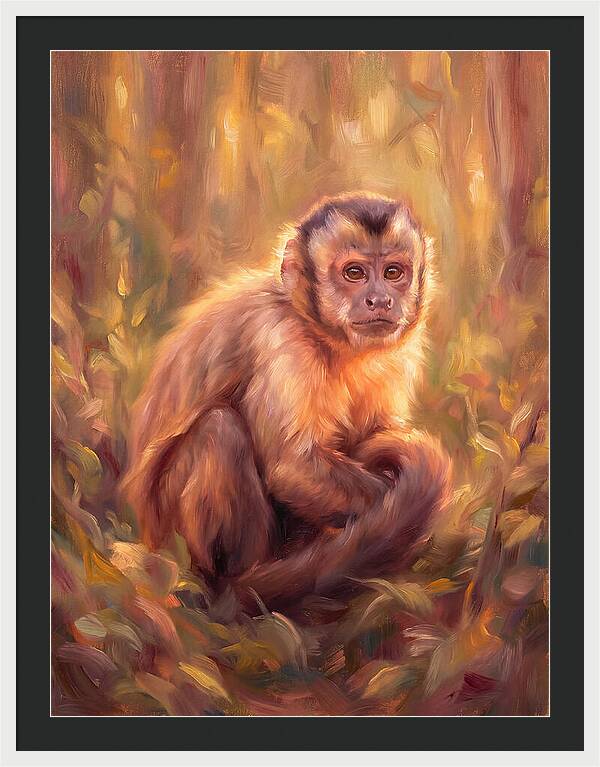Capuchin Monkey In Forest
