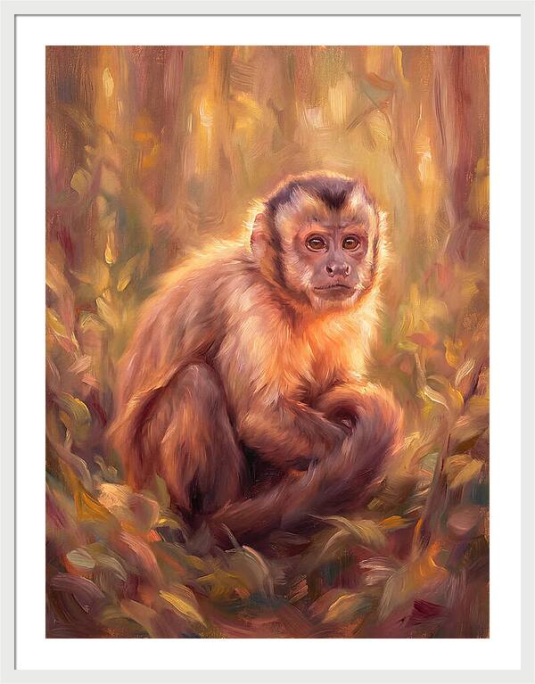 Capuchin Monkey In Forest
