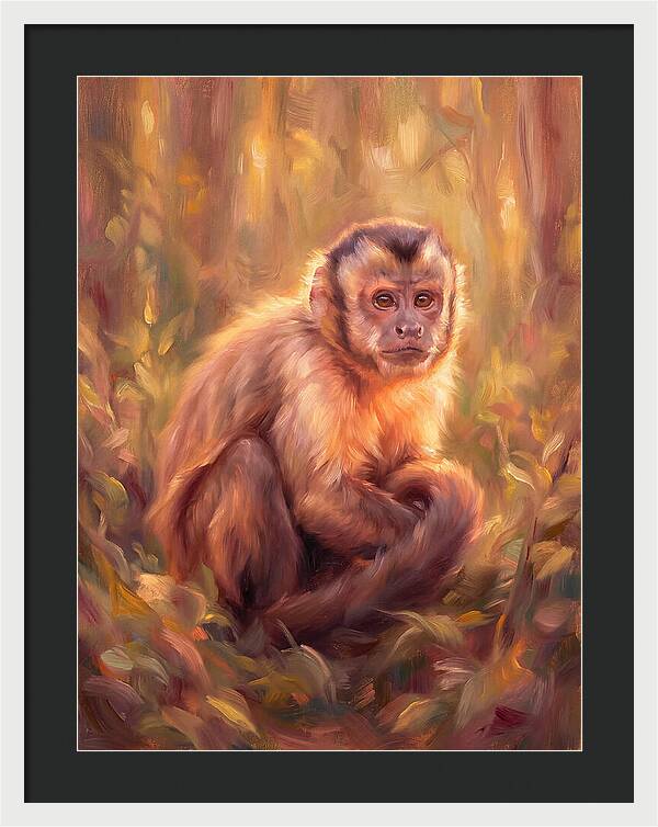 Capuchin Monkey In Forest