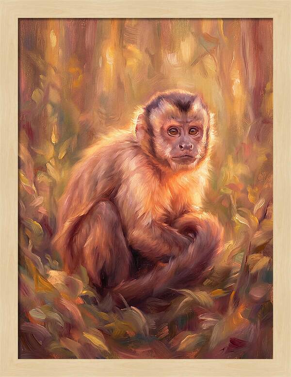 Capuchin Monkey In Forest