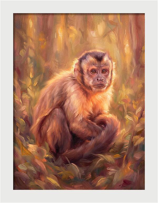 Capuchin Monkey In Forest