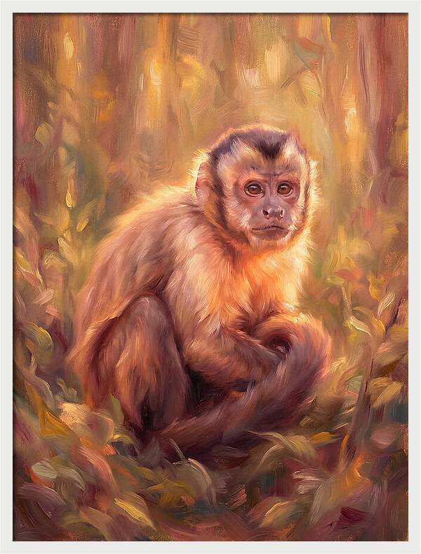 Capuchin Monkey In Forest