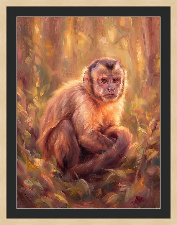 Capuchin Monkey In Forest
