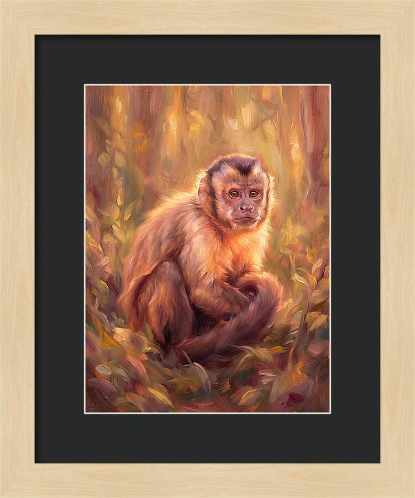 Capuchin Monkey In Forest