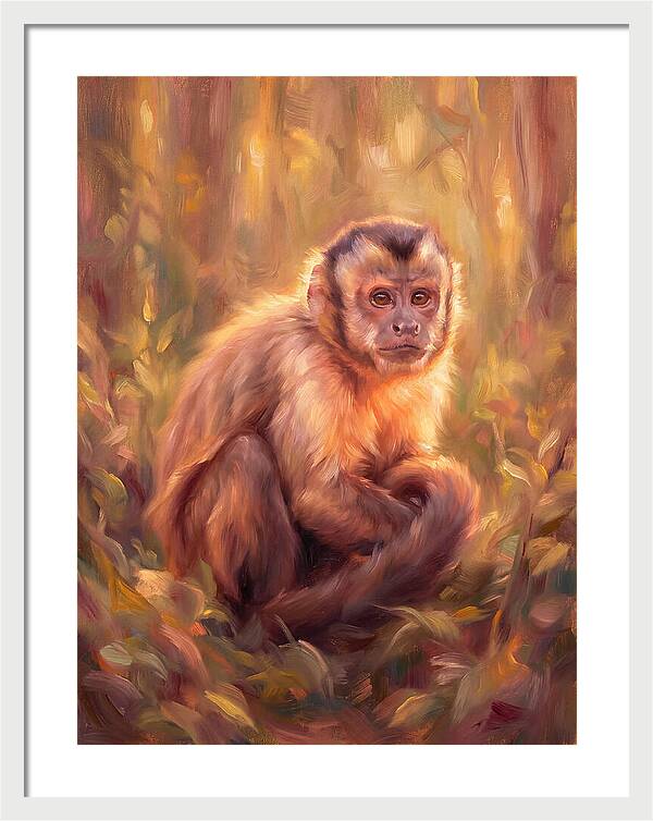Capuchin Monkey In Forest