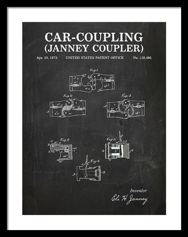 Car Coupling Janney Coupler Chalkboard Patent Us138405
