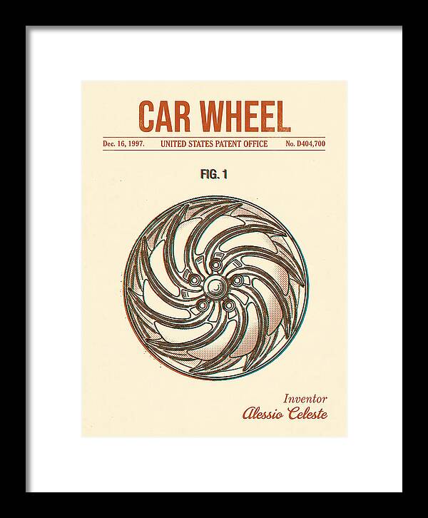Car Wheel Retro Patent Usd404700s