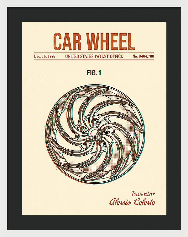 Car Wheel Retro Patent Usd404700s