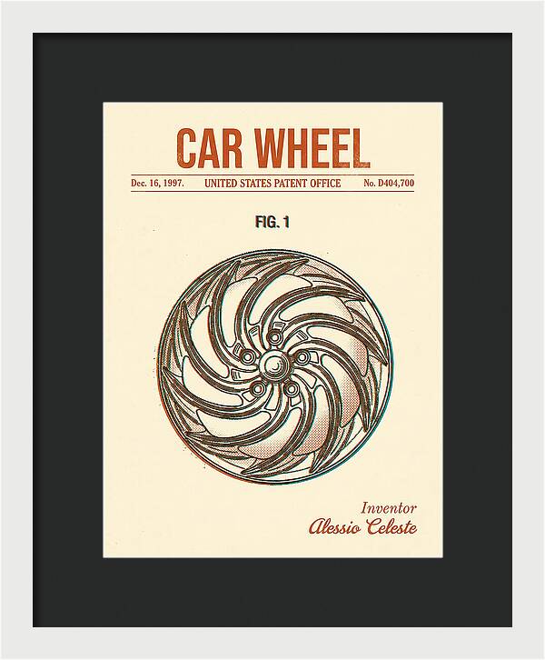 Car Wheel Retro Patent Usd404700s