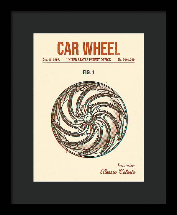 Car Wheel Retro Patent Usd404700s