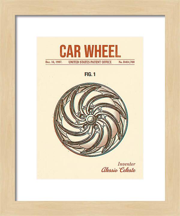 Car Wheel Retro Patent Usd404700s