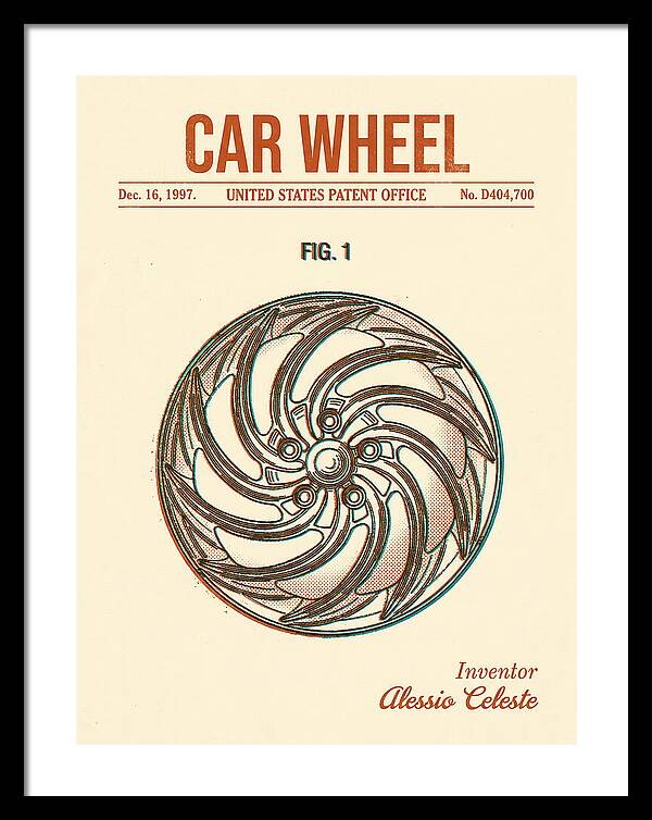 Car Wheel Retro Patent Usd404700s