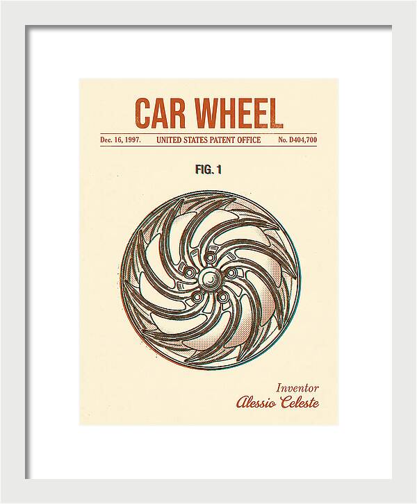 Car Wheel Retro Patent Usd404700s