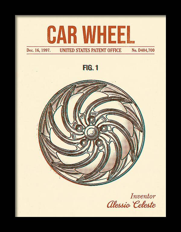 Car Wheel Retro Patent Usd404700s