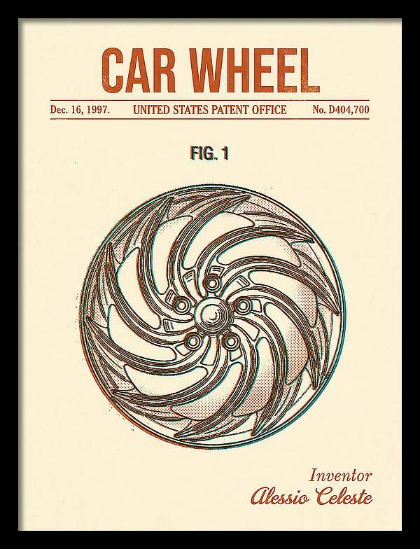 Car Wheel Retro Patent Usd404700s