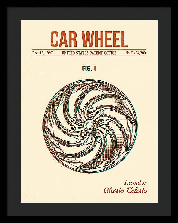 Car Wheel Retro Patent Usd404700s
