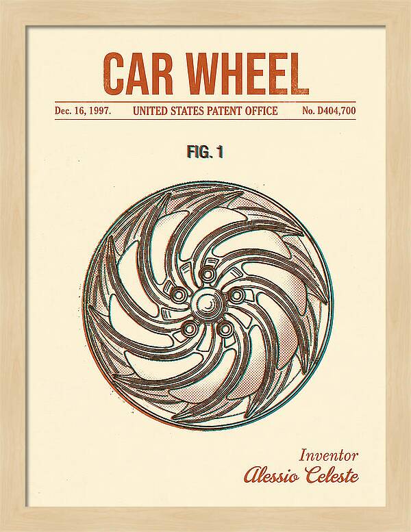 Car Wheel Retro Patent Usd404700s