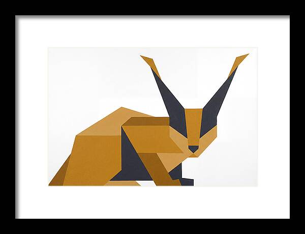 Caracal In Geometric Form
