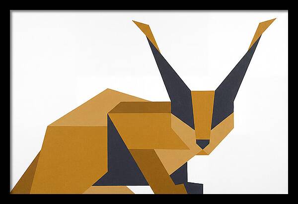 Caracal In Geometric Form