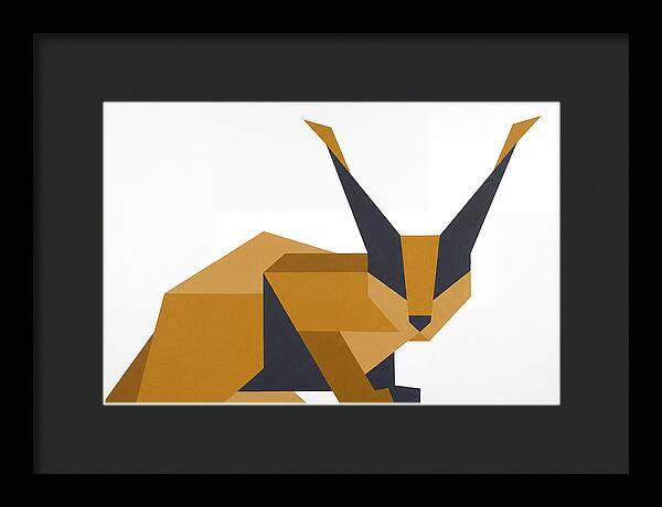 Caracal In Geometric Form