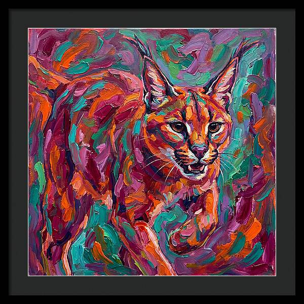 Caracal In Vibrant Colors