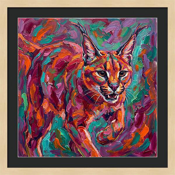 Caracal In Vibrant Colors