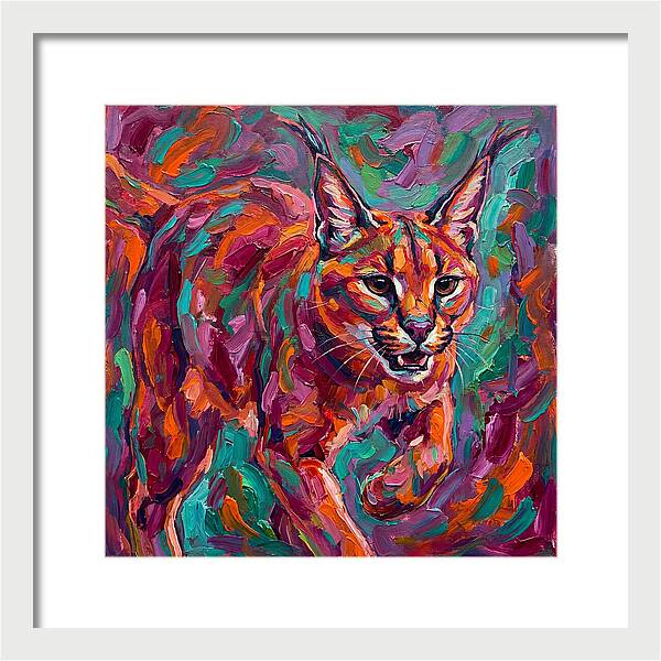Caracal In Vibrant Colors