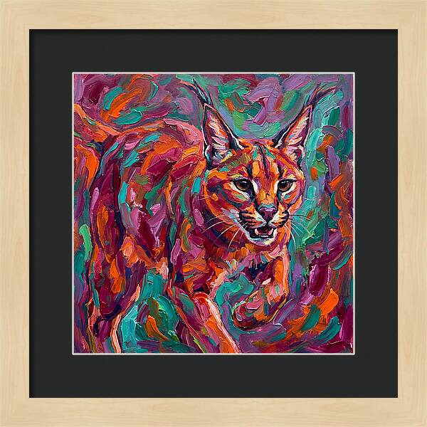 Caracal In Vibrant Colors