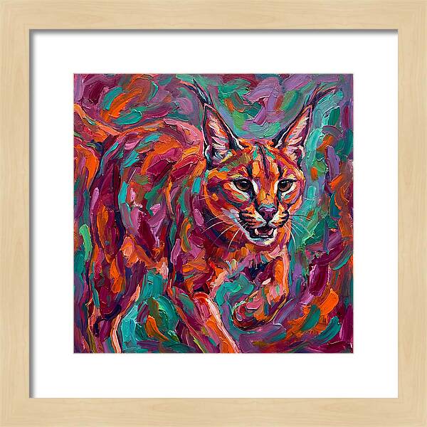 Caracal In Vibrant Colors