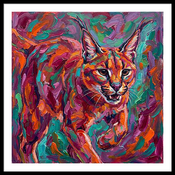 Caracal In Vibrant Colors