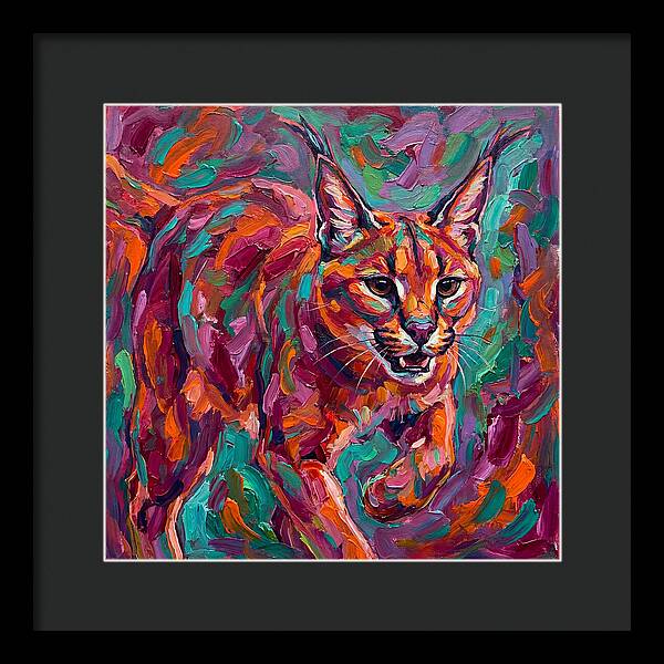 Caracal In Vibrant Colors