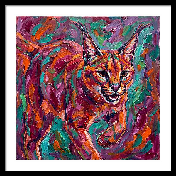 Caracal In Vibrant Colors