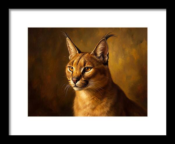 Caracal Portrait In Realism