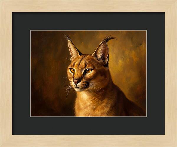 Caracal Portrait In Realism