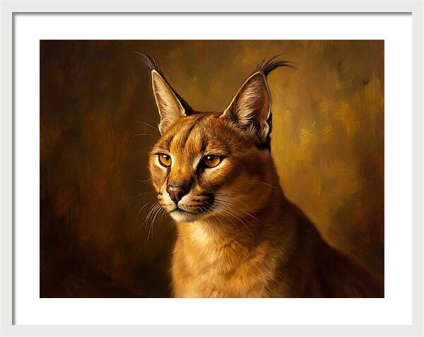 Caracal Portrait In Realism