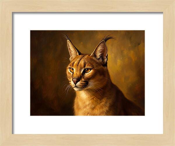 Caracal Portrait In Realism