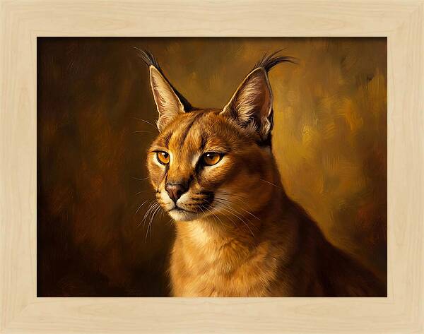 Caracal Portrait In Realism