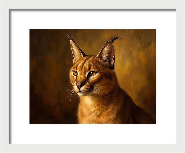 Caracal Portrait In Realism