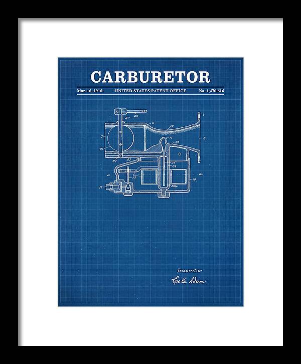 Carburetor Blueprint Patent Us1470616a