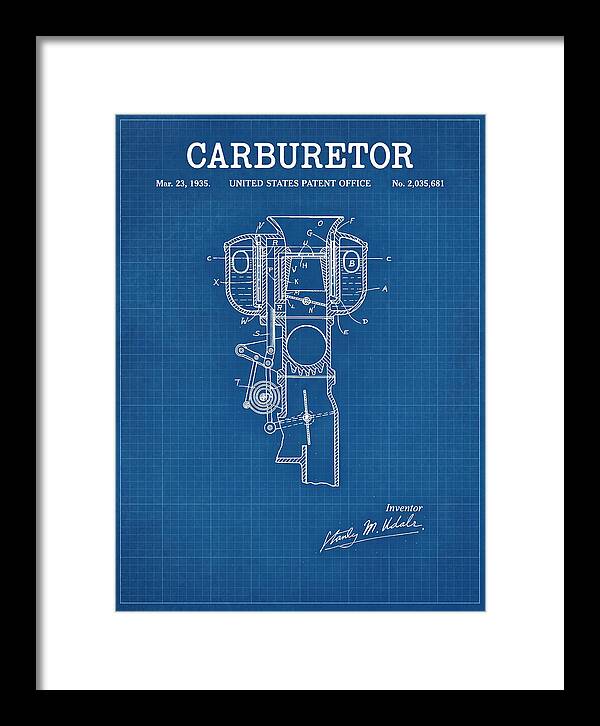 Carburetor Blueprint Patent Us2035681a