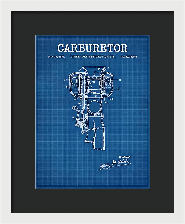 Carburetor Blueprint Patent Us2035681a