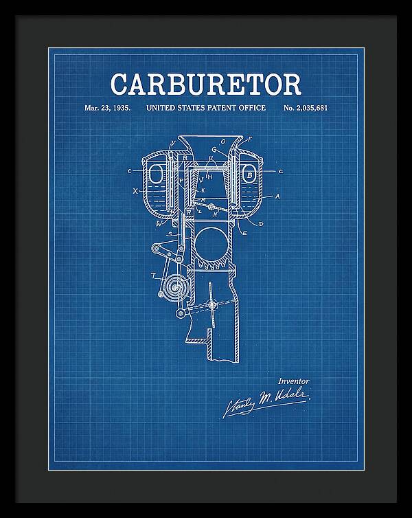 Carburetor Blueprint Patent Us2035681a